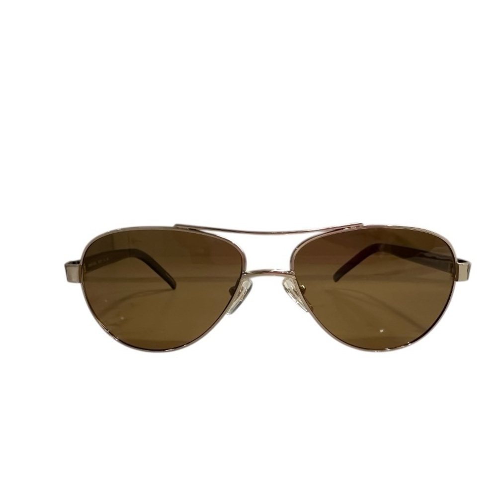 Precision 799 Aviator Sunglasses Gold Metal Frame with Brown Polarized Lenses - Picture 6 of 13